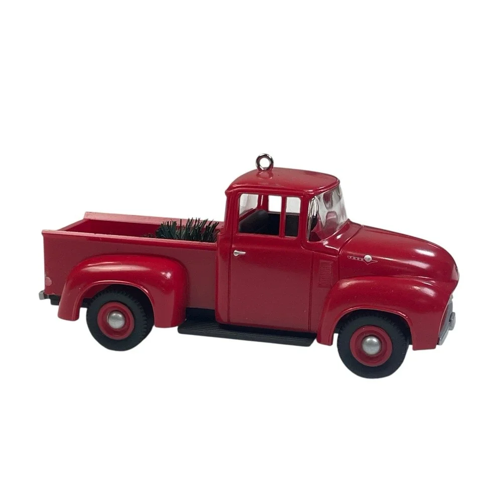 Vintage 1995 Hallmark Keepsake Ornament 1956 Red Ford Truck All American‎ 1st